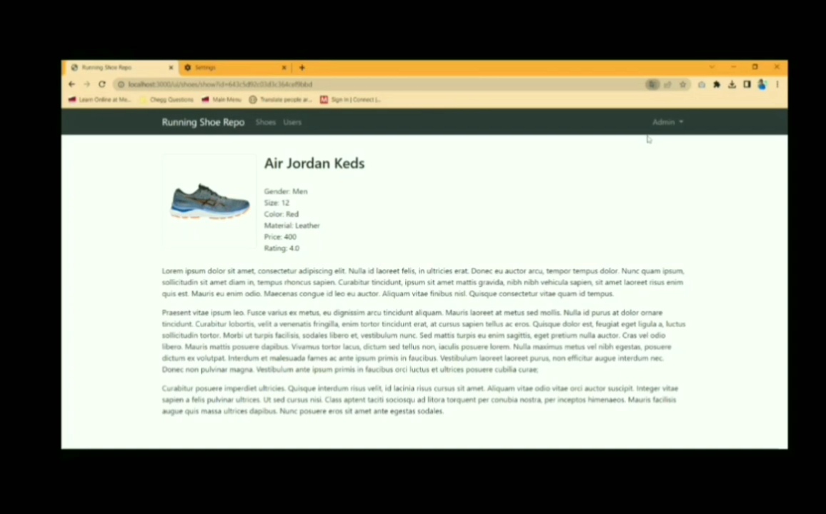 RUNNING SHOE